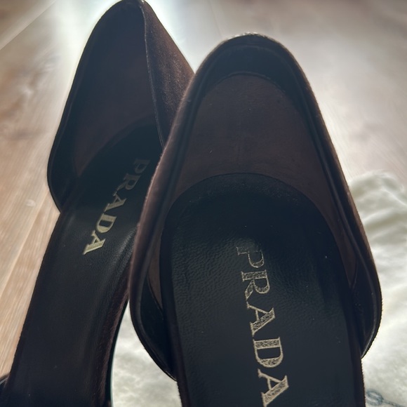 Prada brown suede d’orsay pumps - Picture 8 of 8